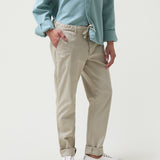 Pantalón Ligero con Cordón Beige