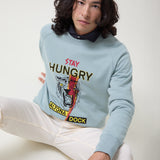 SUDADERA HUNGRY AZUL