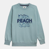 SUDADERA PEACH AZUL