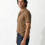 Camisa Short Sleeve Coast Camel