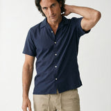 Camisa Short Sleeve Coast Navy