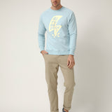 Sudadera Edge Point Azul Claro