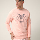 Sudadera Long Way Rosa