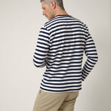 Camiseta Larga Rayas Azul