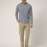 Camiseta Larga Rayas Azul