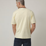 Camiseta Básica Cuello tricolor Amarillo