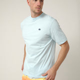 Camiseta Básica Logo Azul Claro