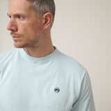 Camiseta Básica Logo Azul Claro