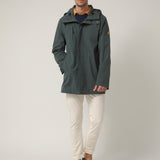Chubasquero Capucha Elements Verde Grisáceo