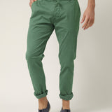 Pantalón Ligero con Cordón Verde Azulado