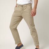 Pantalón Ligero con Cordón Beige