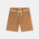 Pantalón Short Chino con cordón Camel