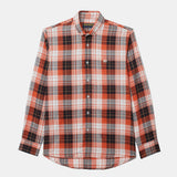 ORANGE CHECKED SHIRT