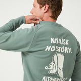Sweat-shirt No Risk No Story Vert