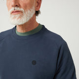 Sudadera Básica Logo Azul Marino