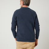 Sudadera Básica Logo Azul Marino