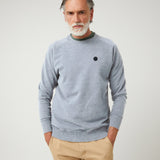 Sudadera Básica Logo Gris