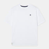 Camiseta Básica Logo en Blanco