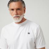 Camiseta Básica Logo en Blanco