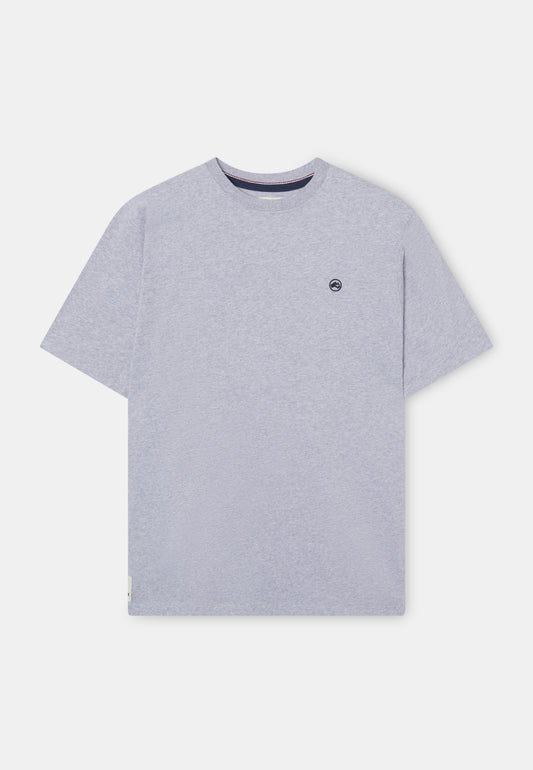 Camiseta Básica Logo en Gris