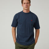 Camiseta Básica Logo en Azul Marino
