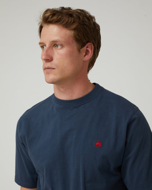Camiseta Básica Logo en Azul Marino