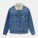 Chaqueta Denim Azul con Borrego