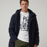 Abrigo Largo Azul Marino