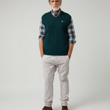 Chaleco Punto Verde Oscuro