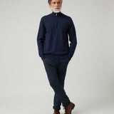 Jersey Zip Azul Marino