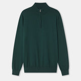 Jersey Zip Verde Oscuro