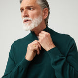 Jersey Zip Verde Oscuro