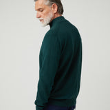 Jersey Zip Verde Oscuro