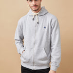 ROPA SUDADERA CREMALLERA GRIS