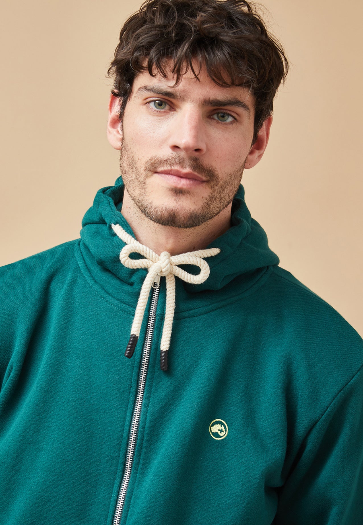 ROPA SUDADERA CREMALLERA VERDE 