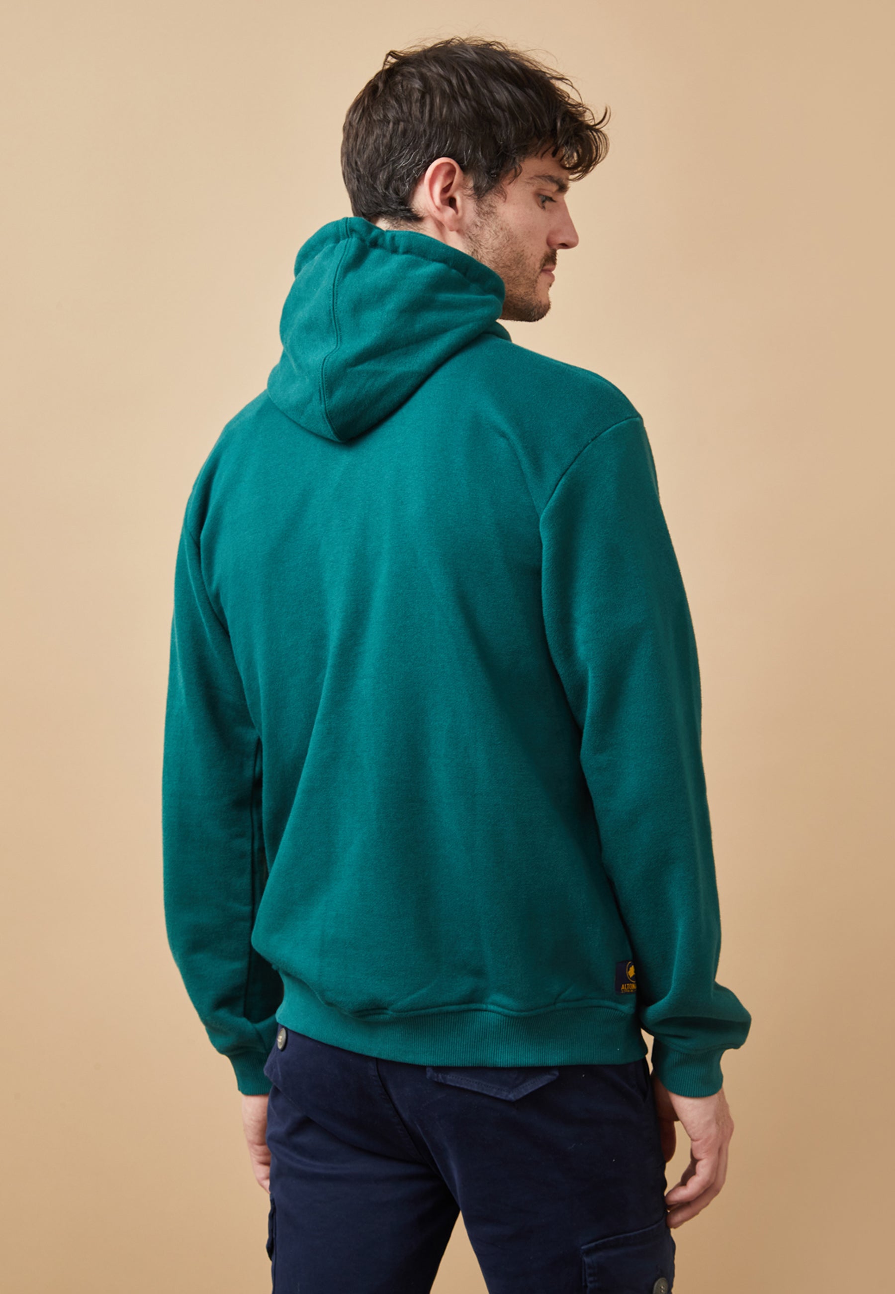 ROPA SUDADERA CREMALLERA VERDE 