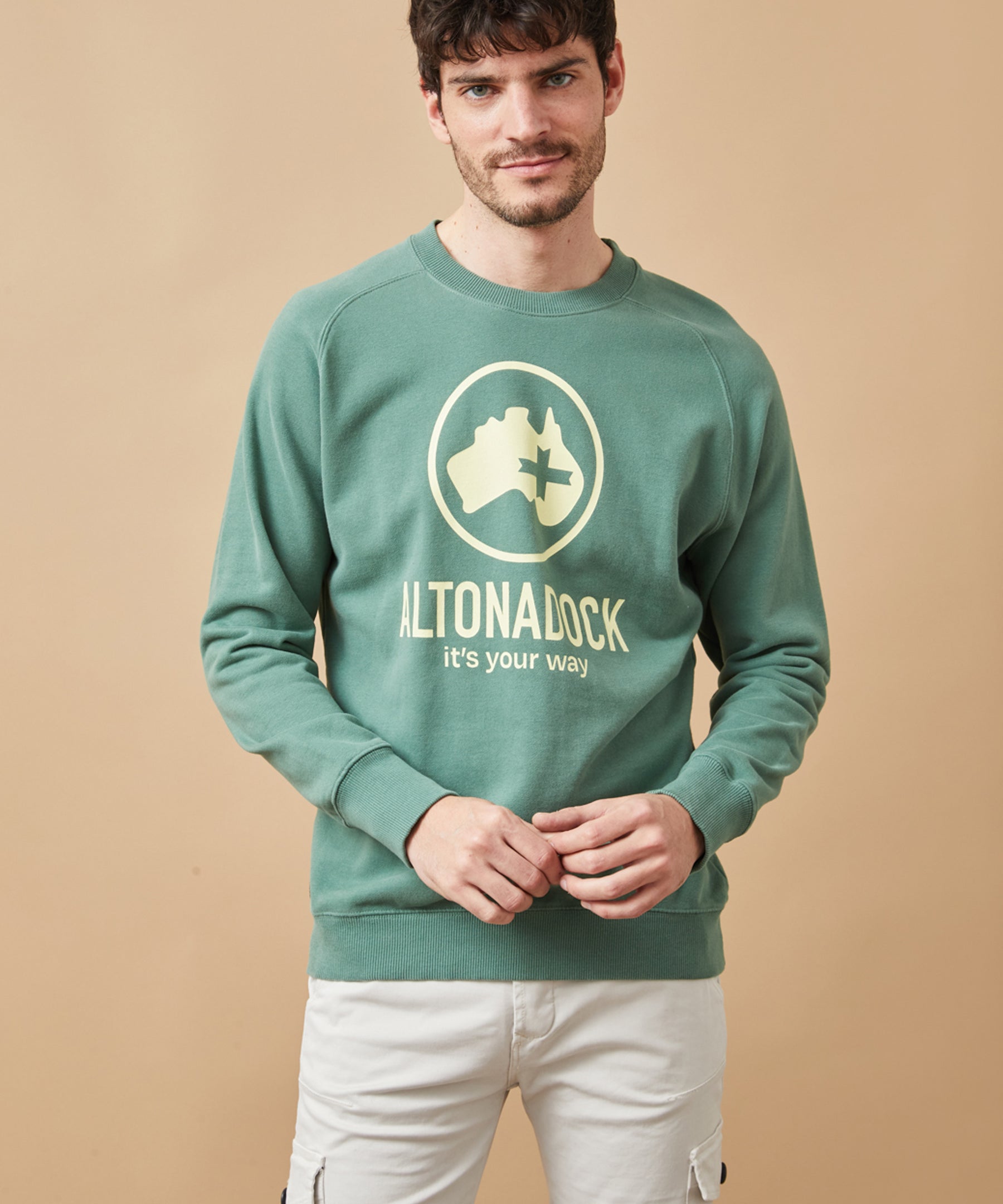 ROPA SUDADERA VERDE OSCURO