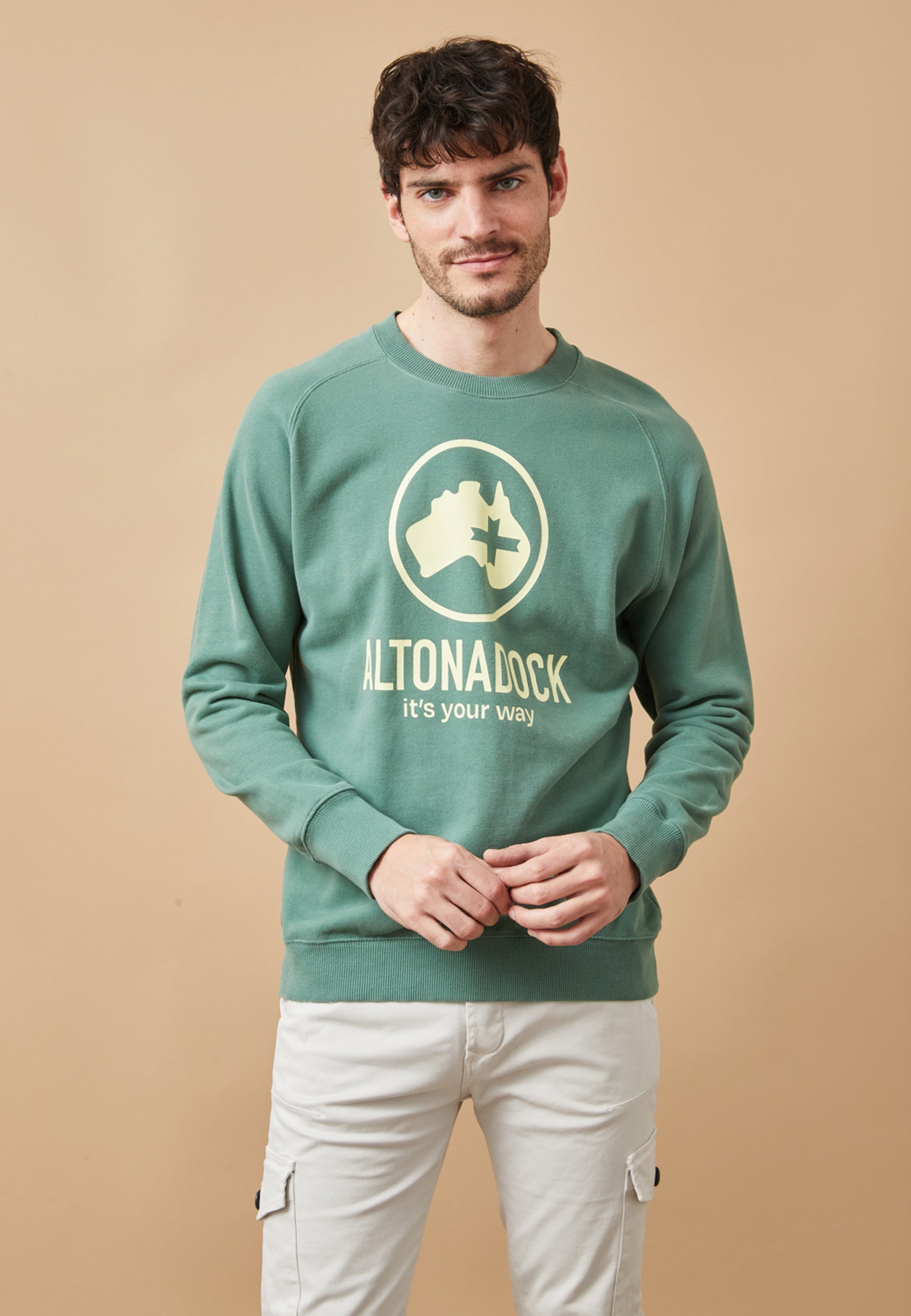 ROPA SUDADERA VERDE OSCURO