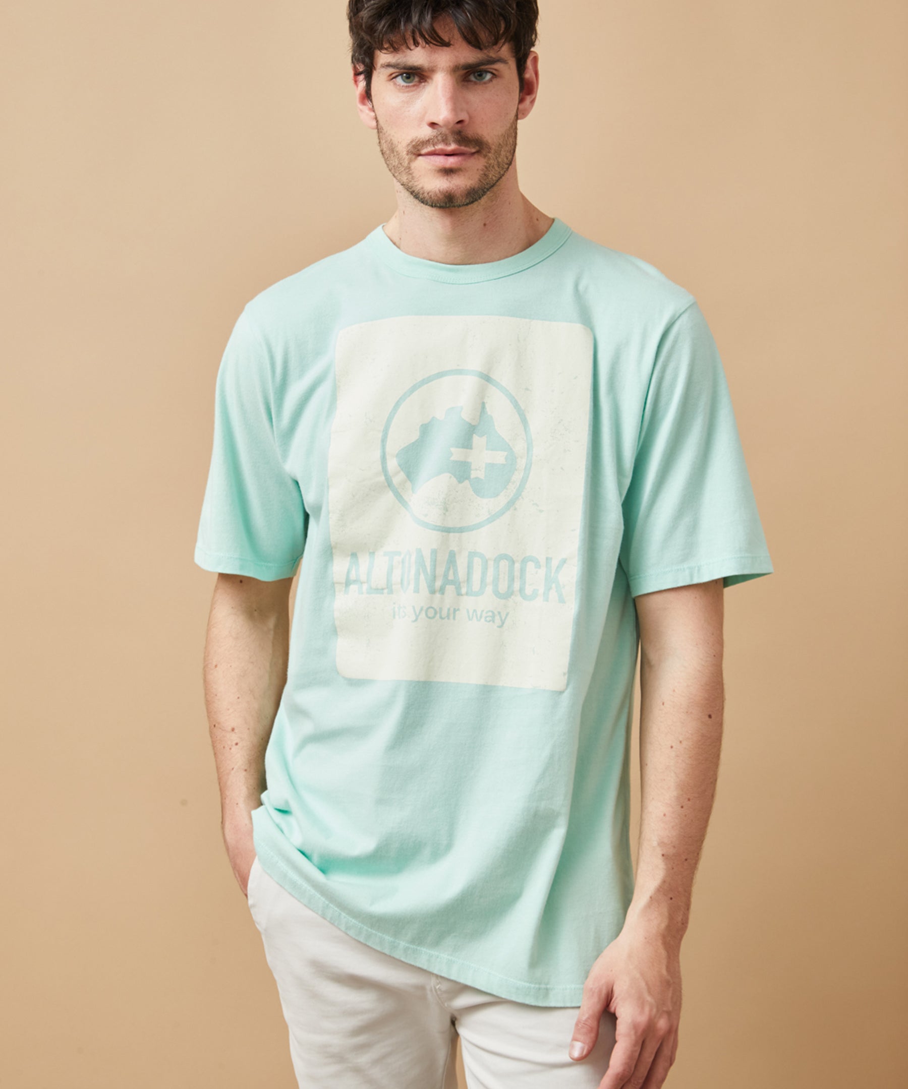 ROPA CAMISETA VERDE AGUA