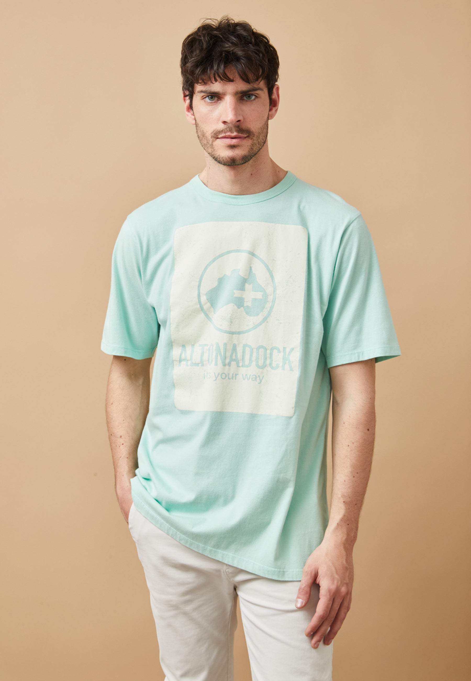 ROPA CAMISETA VERDE AGUA