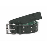 Cinturón Cuero Tachas Verde