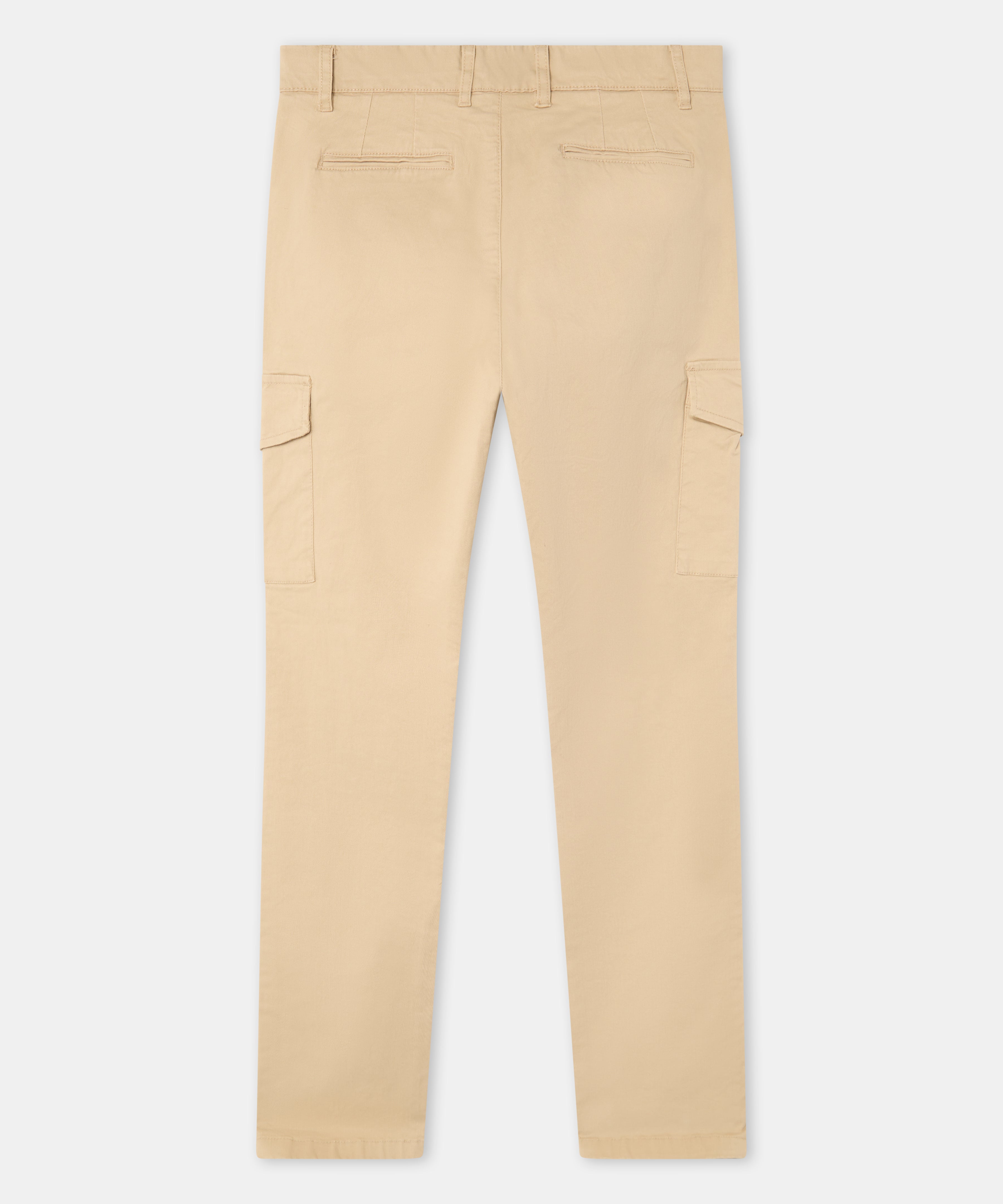 Pantalón cargo beige hombre