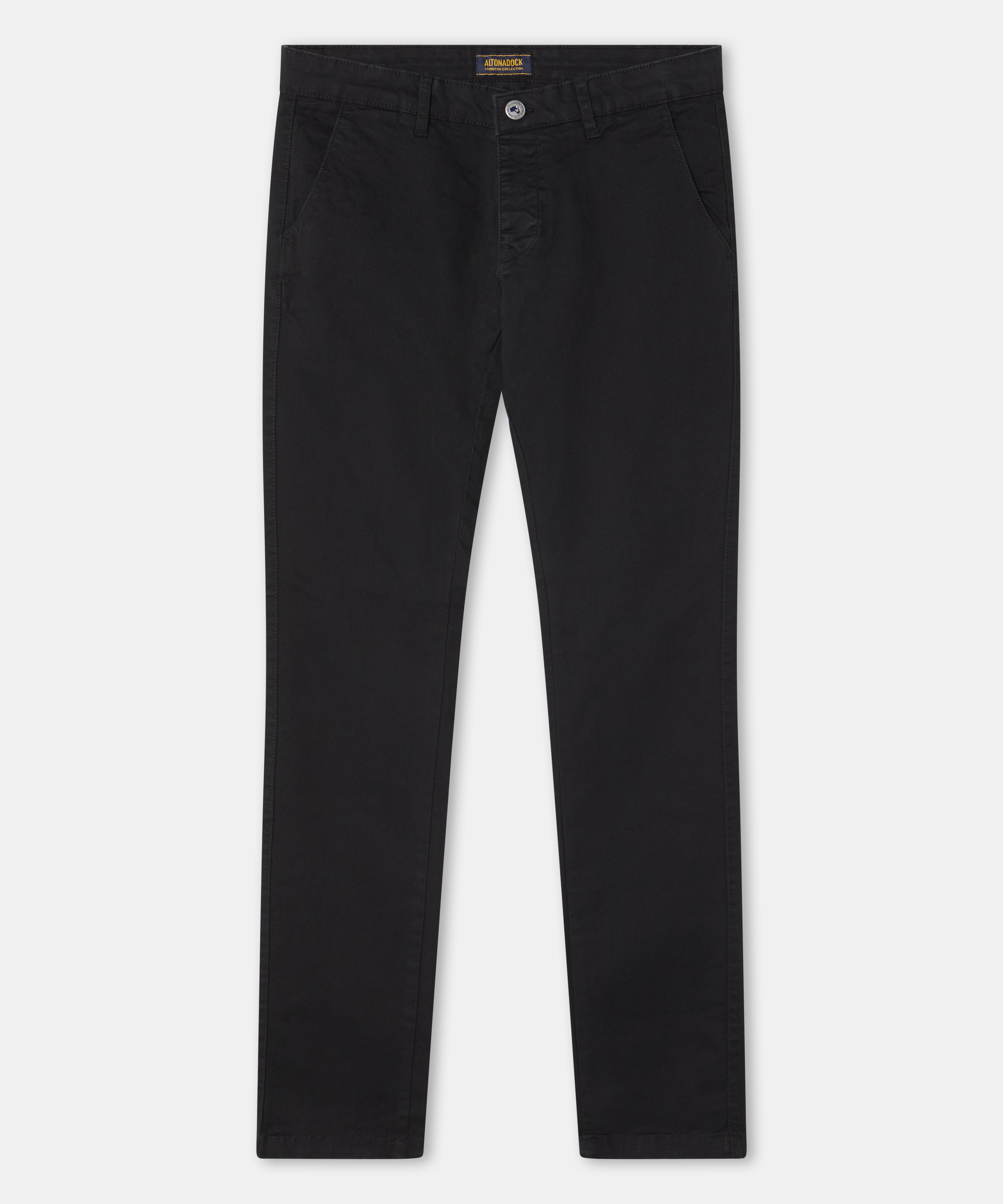 Pantalón chino negro hombre