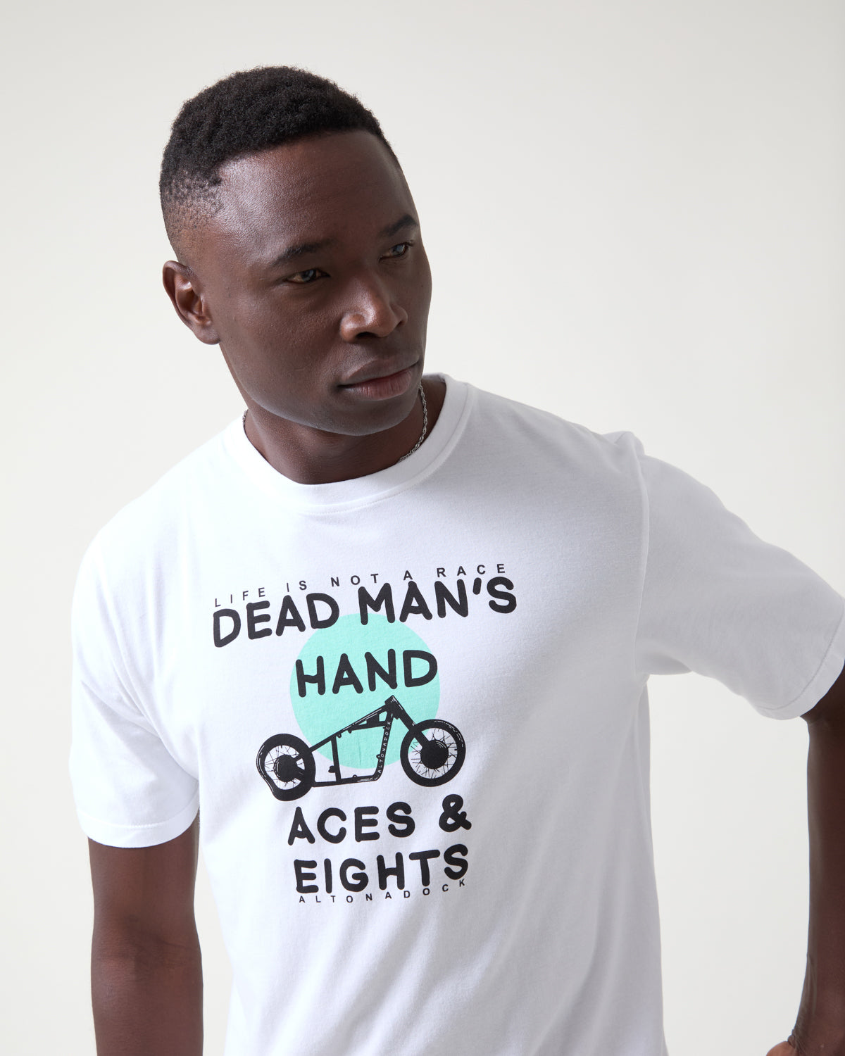 Camiseta blanca de algodón