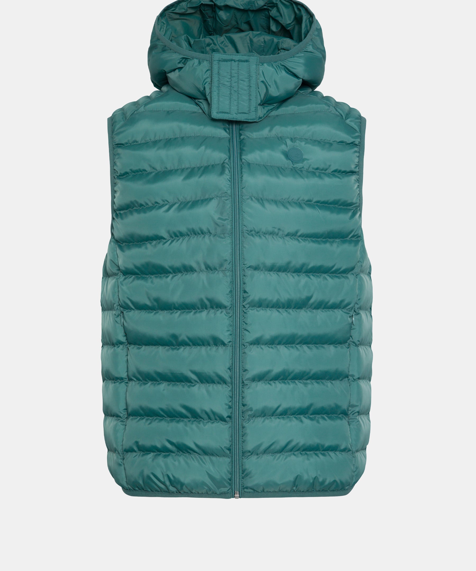 Chaleco acolchado con capucha