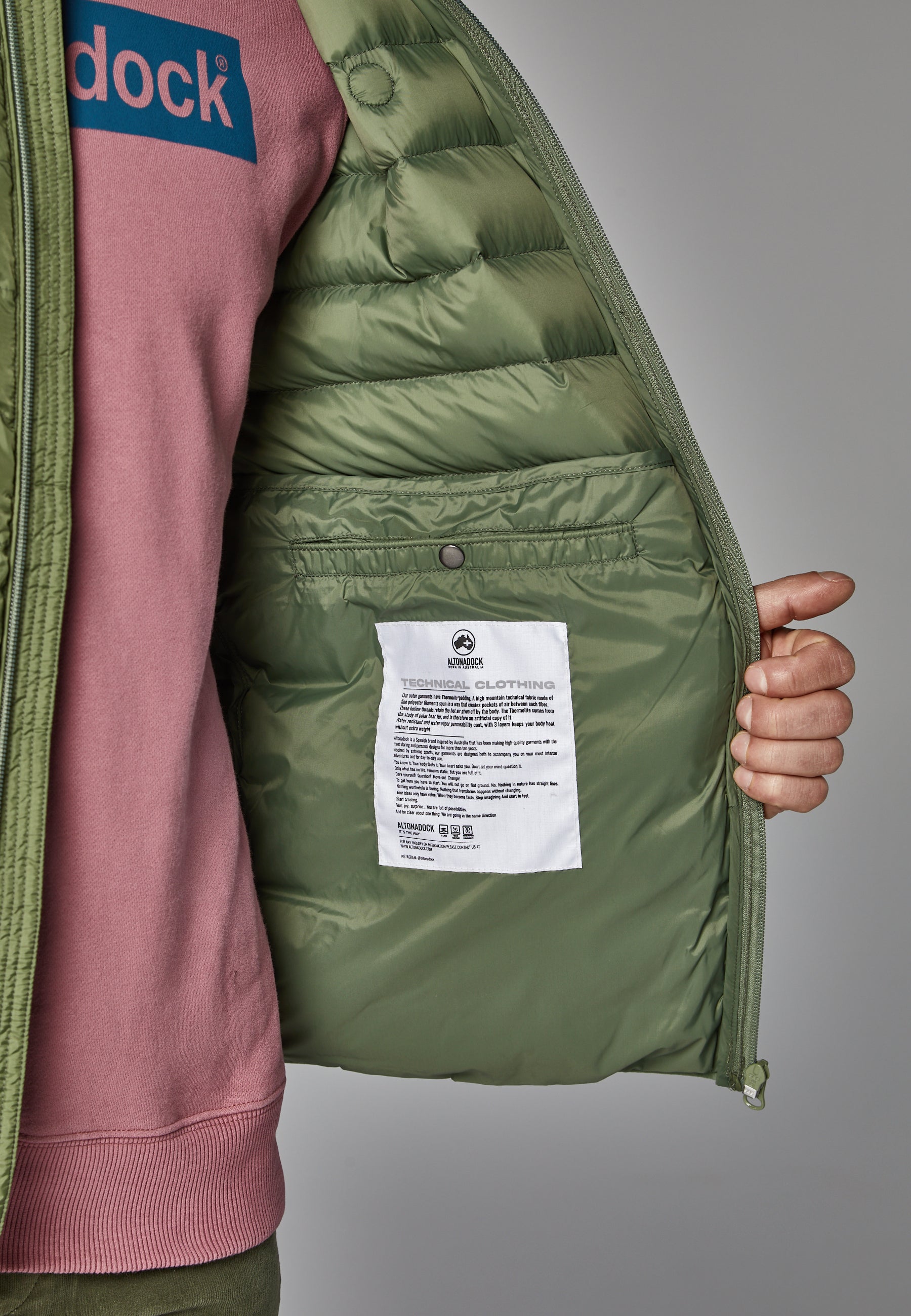 Chaqueta acolchada alta calidad