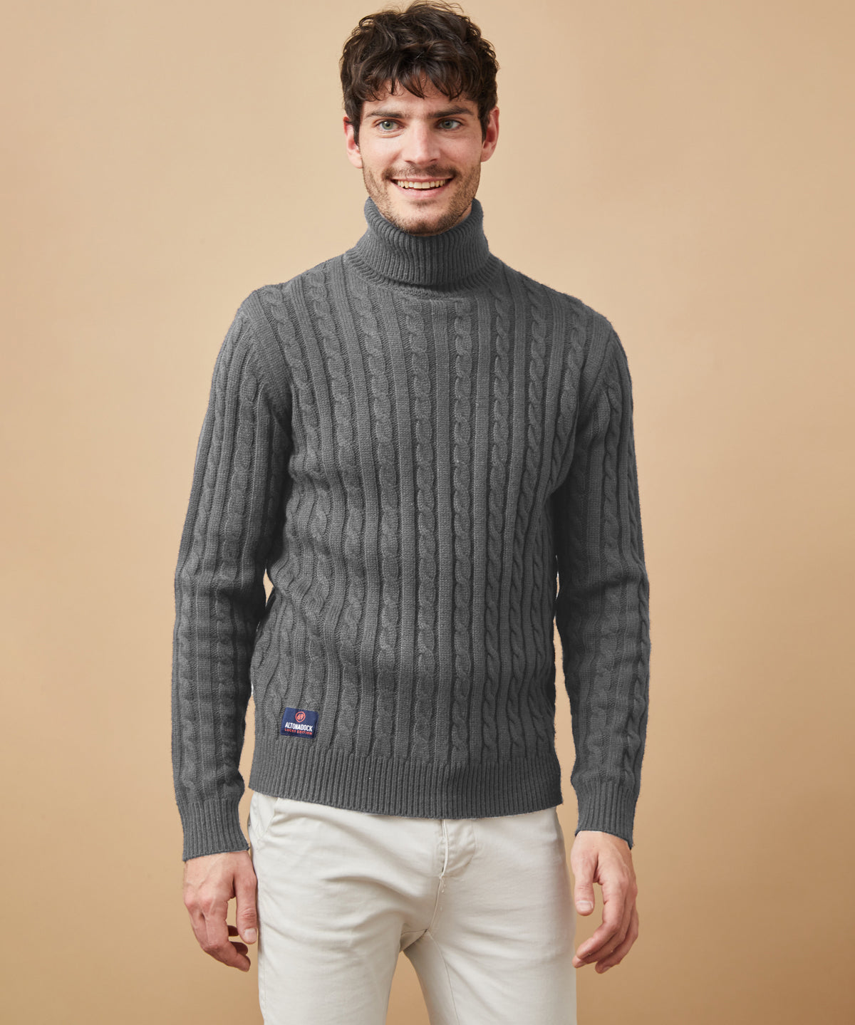 Jersey cuello vuelto hombre
