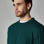 Jersey punto trenzado hombre