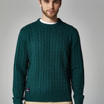 Jersey punto trenzado hombre