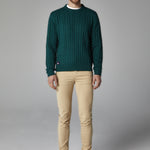 Jersey punto trenzado hombre